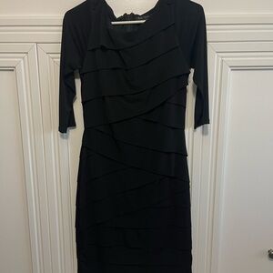 Black Body Con Dress with Sleeves